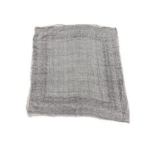 Vintage Sheer Black & White Polka Dot Square Scarf Lightweight Fabric Headwear